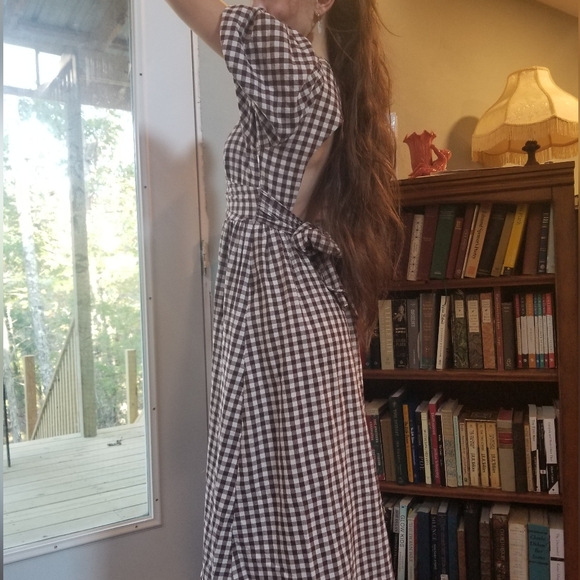 Beautiful Cottagecore checked dress - Picture 6 of 13